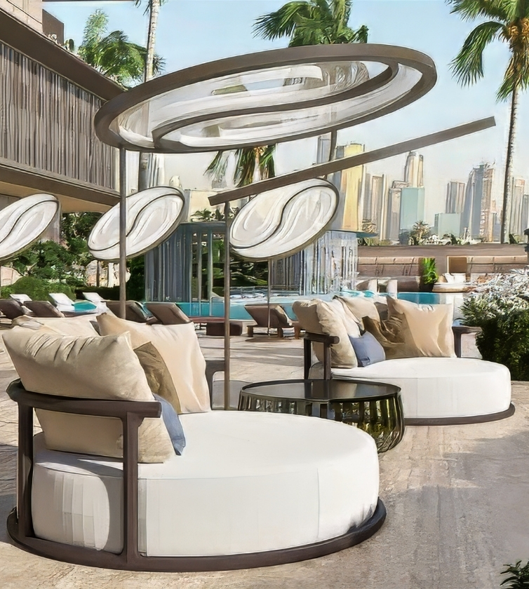 Outdoor seating design