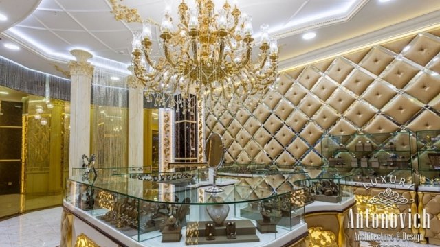 Фотографии интерьеров ювелирного бутика — премиальный дизайн