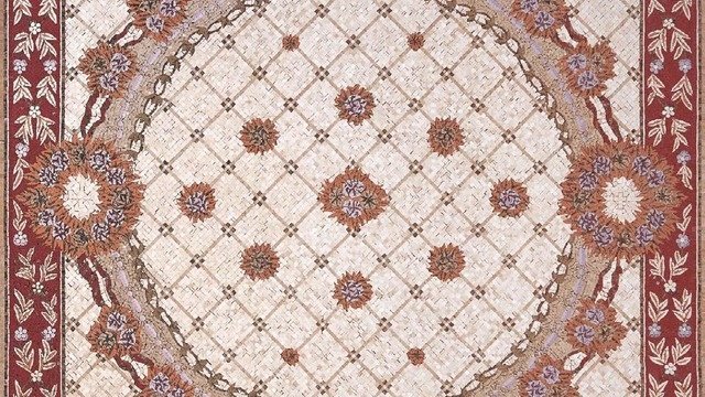 مجموعة سجاد مزين بفن الفسيفساء