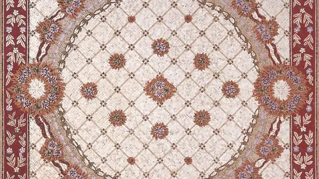 مجموعة سجاد مزين بفن الفسيفساء