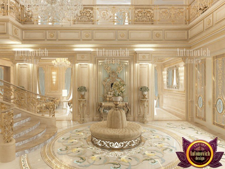 اعمال تشطيب وديكور مدخل القاعه الاحتفالية