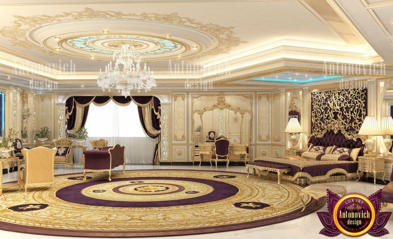 أعمال تركيب وتجهيز رائعة لغرفة النوم الرئيسية