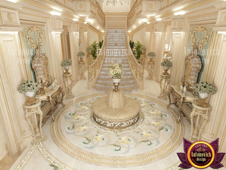 اعمال تشطيب وديكور مدخل القاعه الاحتفالية