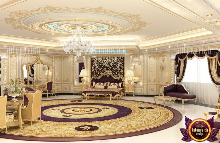 أعمال تركيب وتجهيز رائعة لغرفة النوم الرئيسية