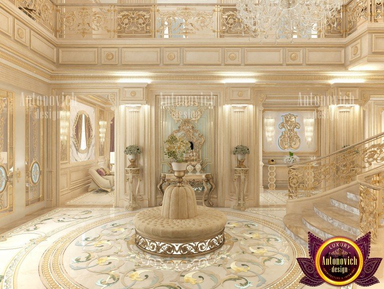 اعمال تشطيب وديكور مدخل القاعه الاحتفالية