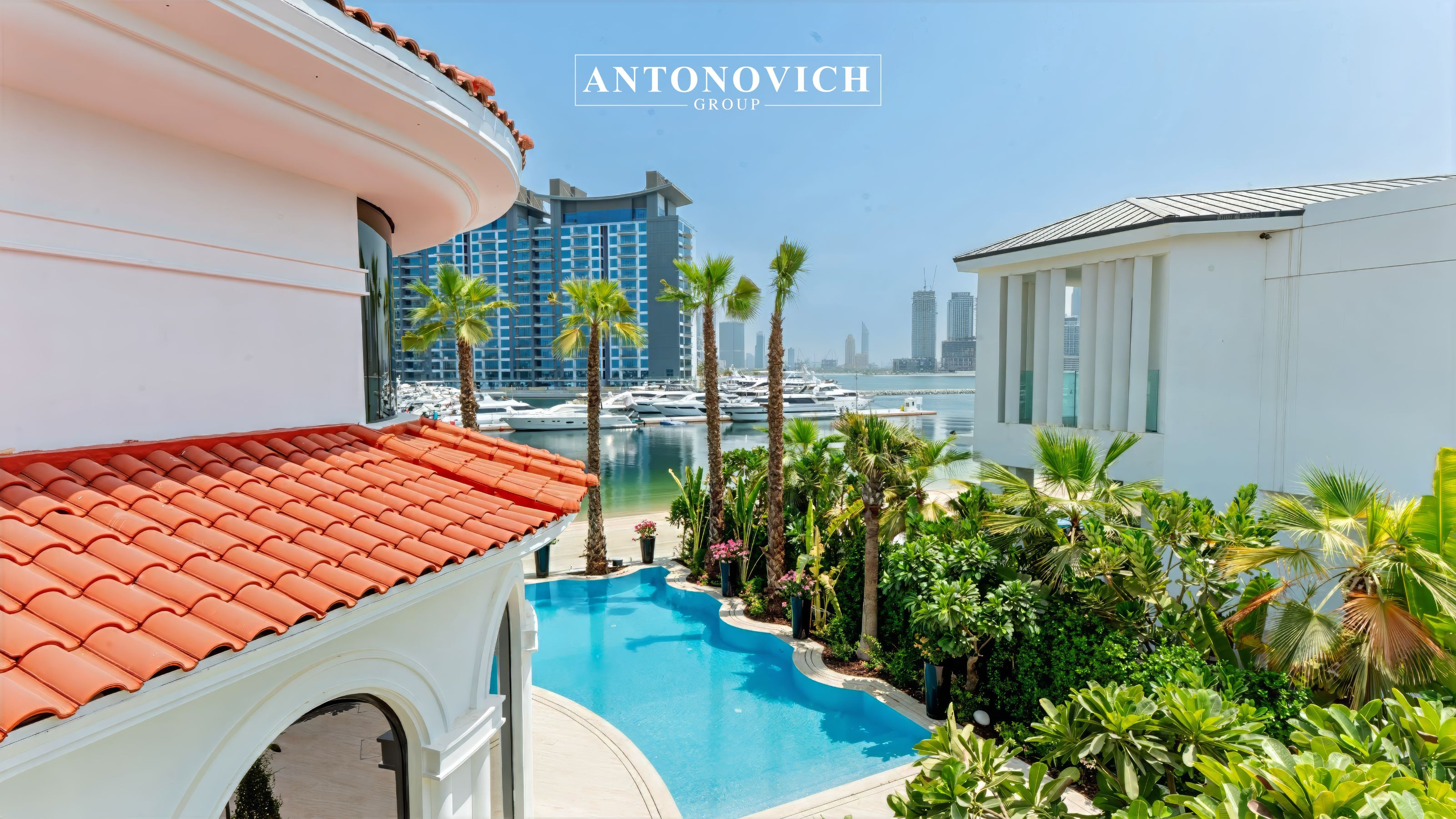 Luxury Villa Transformation at Palm Jumeirah: Exterior, Landscape, and Swimming Pool Design Luxury Villa Transformation at Palm Jumeirah: Exterior, Landscape, and Swimming Pool Design