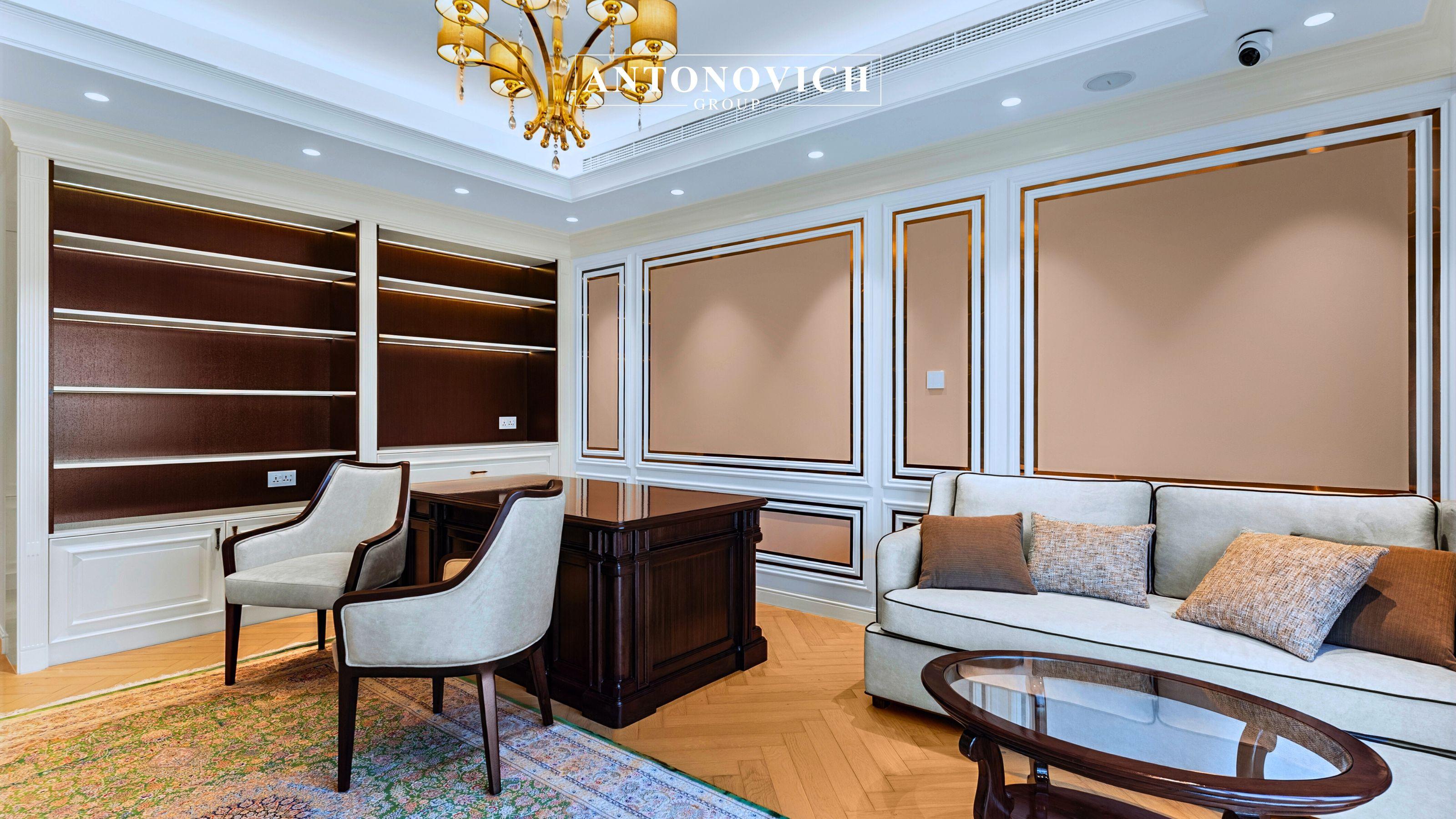 Bespoke Joinery Solution featuring Modern Kitchen & Home Office at Luxury Villa in Meadows Dubai Bespoke Joinery Solution featuring Modern Kitchen & Home Office at Luxury Villa in Meadows Dubai