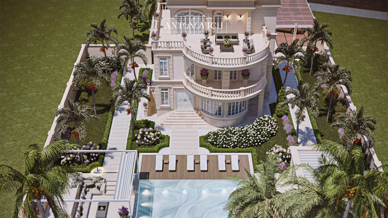 Luxury Villa Exterior and Landscape Design in Fujairah by Antonovich Group