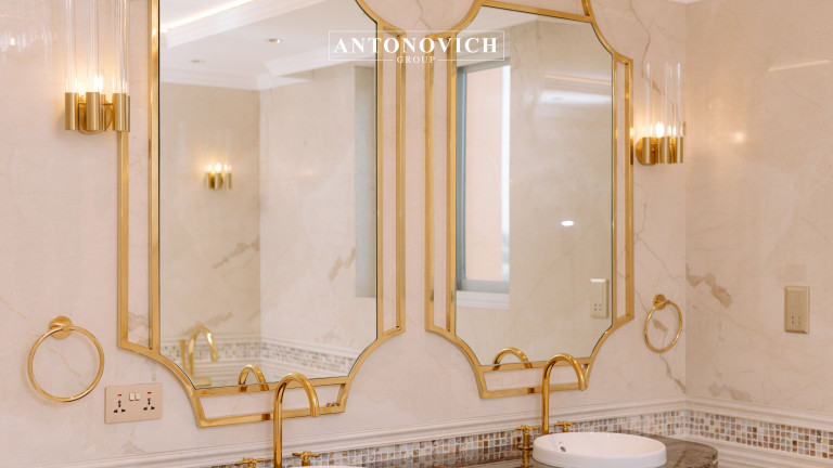 LUXURY VILLA FIT-OUT COMPANY: BATHROOM INTERIOR DESIGN IN LA MER DUBAI