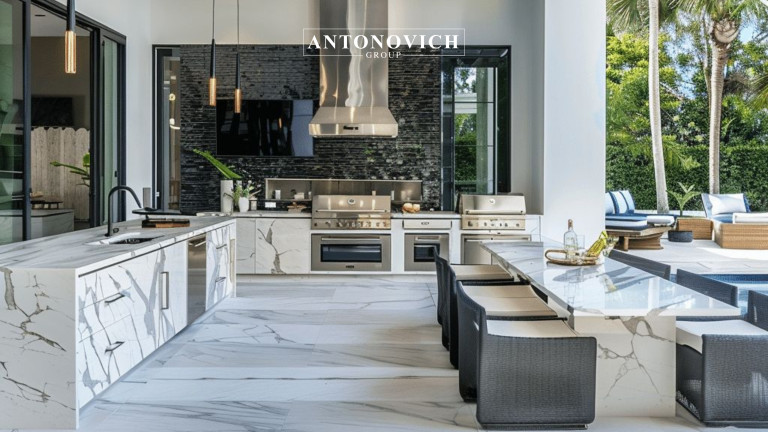 Custom barbecue pavilions