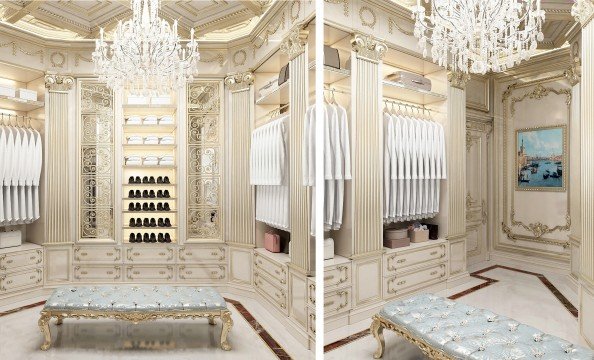 This is a picture of a beach on a sunny day, with clear blue water and white sand. There are people playing in the water and enjoying their time on the beach. The horizon is visible in the distance, with a few boats sailing by.