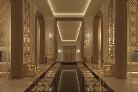 The picture appears to be a whimsical representation of a beachside vacation. It features a smiling sun in the background, a beach umbrella and beach chair, a red striped beach towel, and a starfish and seashell decorating the foreground.