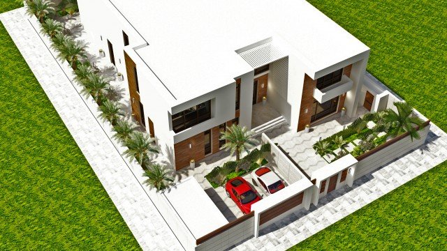 This picture shows two people, a man and a woman, standing on top of a mountain with vibrant green foliage in the background. The sky is cloudy and they both have their arms outstretched, looking out onto the vast landscape before them.