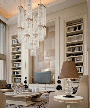 The picture shows a wooden boardwalk pathway winding through a tranquil marshland. A variety of plants and trees can be seen along the path, and there is a body of water visible in the background. The sky is overcast and there are distant hills visible in the distance.