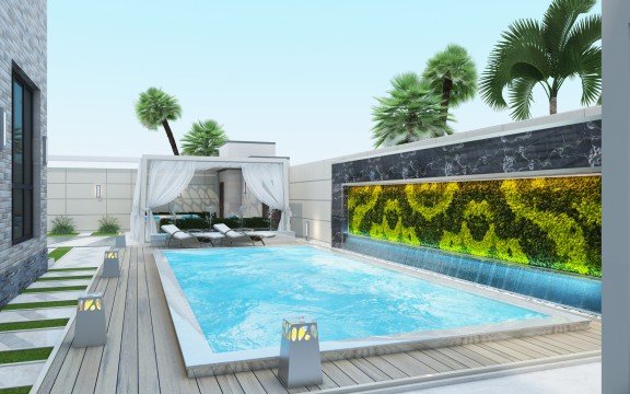 This picture shows a close-up of the surface of a lake, with the reflection of trees in the rippling water.