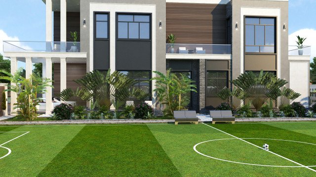 This picture shows a modern living room with a luxurious white theme. The room features a white sofa, set against a white wall which provides a contrast of texture. There is a light grey area rug on the floor, which grounds the room and provides colour. A white crystal chandelier hangs above the sofa, providing both illumination and visual interest. On the back wall, a flat screen television is mounted, encased in a frame that matches the sofa and other wall decorations. On either side of the television, shelves offer storage options. To finish off the look, two modern white armchairs