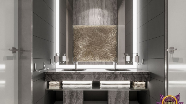 Dark luxury bedroom with a four-poster bed, side tables, velvet curtains, and gold accents.