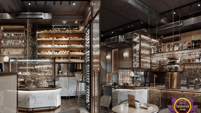 A luxury, modern living room with a beige color palette and wood accents. Features include a comfortable sofa, a large, ornate mirror and accessories such as an elegant lamp and plant.