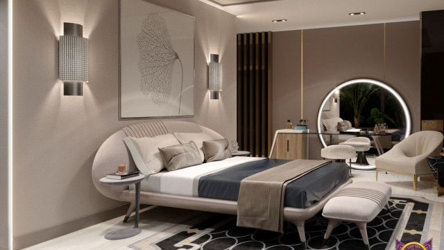 Illustration of a grand entrance hall adorned with golden columns and detailed stone ornaments.