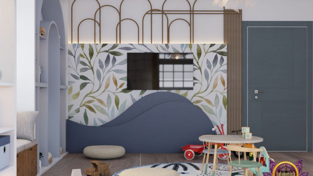 This picture shows a luxurious bathroom interior, featuring a spacious shower area with a large wall-mounted rain shower surrounded by marble tiles and an intricately tiled floor. The room also includes a free-standing bathtub with a hand-held shower, two wooden vanity cabinets and double washbasins, and a large window with a view of the city skyline.