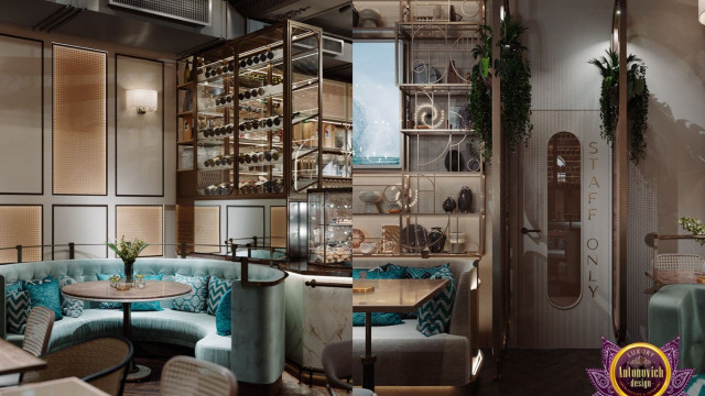 A room with an arched ceiling, ornate wall decorations, and a large crystal chandelier.