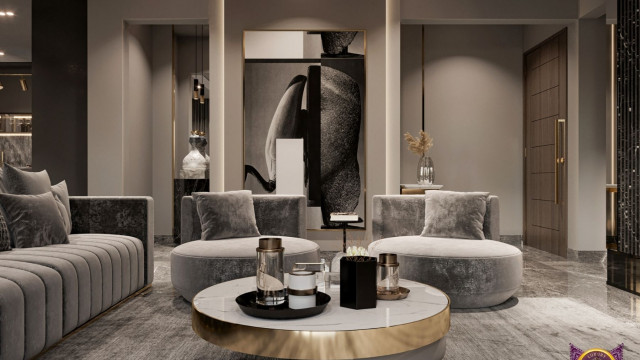 This picture shows a modern, luxurious bathroom. The space features a large shower stall with a white tile surround, a floating vanity with two sinks, and a standalone soaking tub with a wood panel underneath. There is also a large area rug in the center of the room to provide warmth and comfort, and an expansive window that allows natural light to flood the space. Other noteworthy features include a sleek silver faucet, an accent wall clad in marble, and a glass-enclosed steam shower.