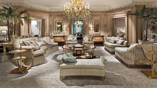 أثاث كلاسيكي لغرف المعيشه