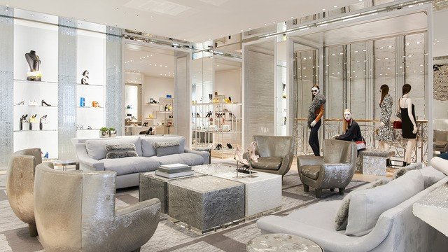 Модный дизайн интерьера бутика