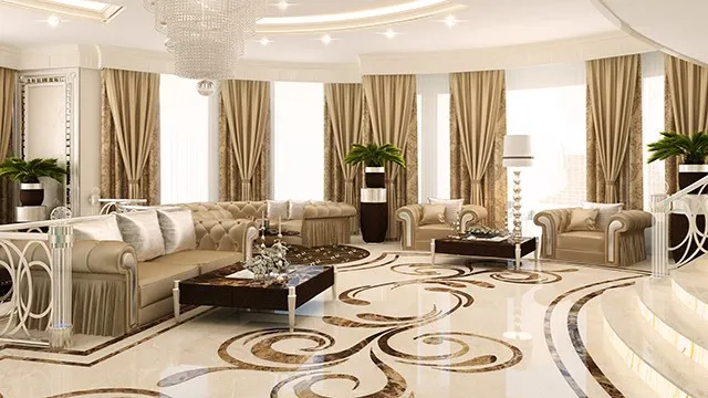 Carved Marble Floor