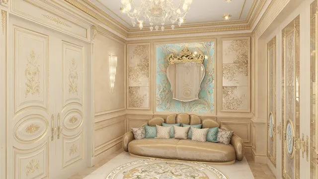 Элегантная отделка прихожей с зоной отдыха