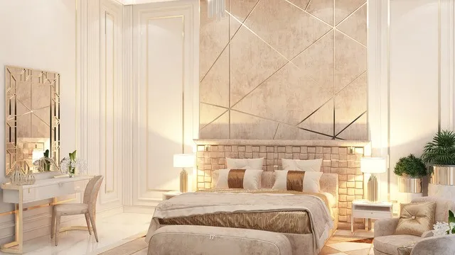 Отделка и декор спальни в современном стиле