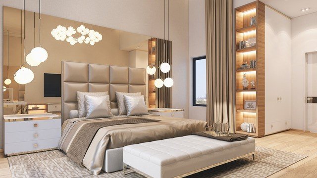 Современный дизайн и отделка спальни