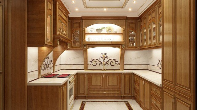 Дизайнерский подход к отделке маленькой кухни