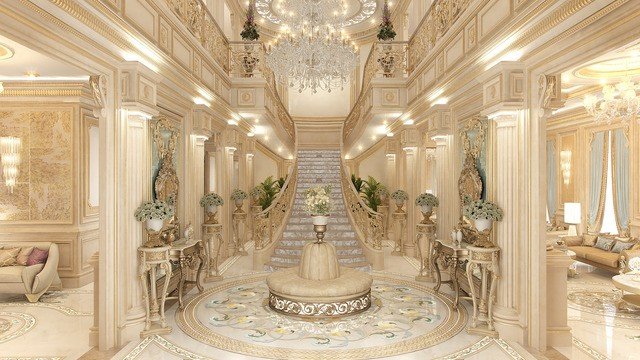 Отделка и декор парадного холла