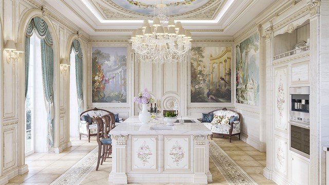 Впечатляющая художественная роспись стен