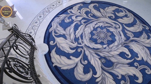 Дизайн и мраморная отделка пола