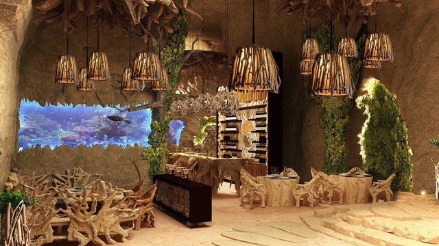 Люксовый дизайн и отделка ресторана