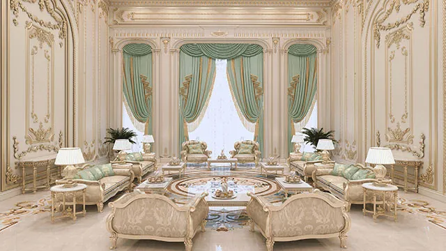 Living room best villa interior