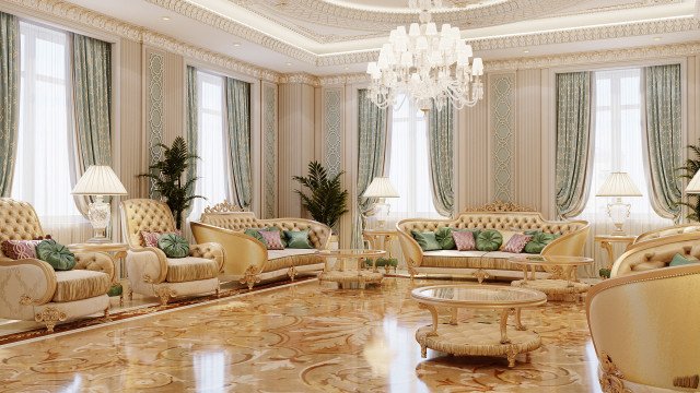 Classical Living Room Design Idea