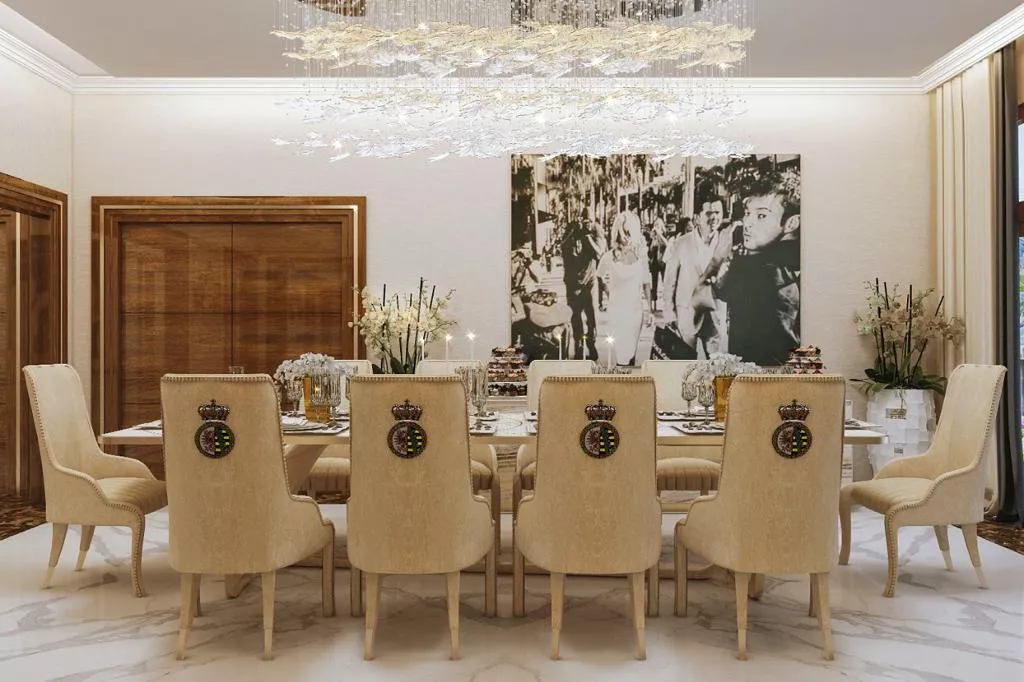 Family villa  contemporary Arabic interior design