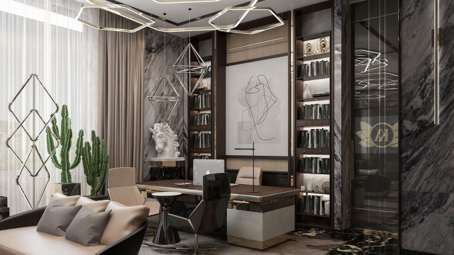 Luxurious interior design office in Riyadh
