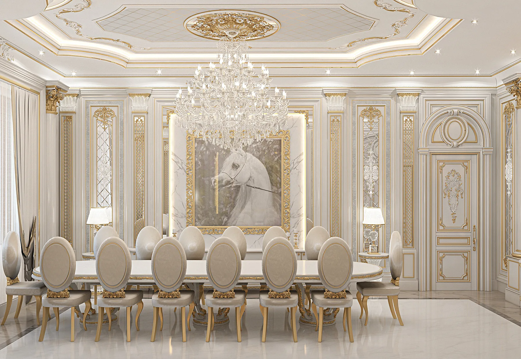 Classical Designed Royal Dining Table