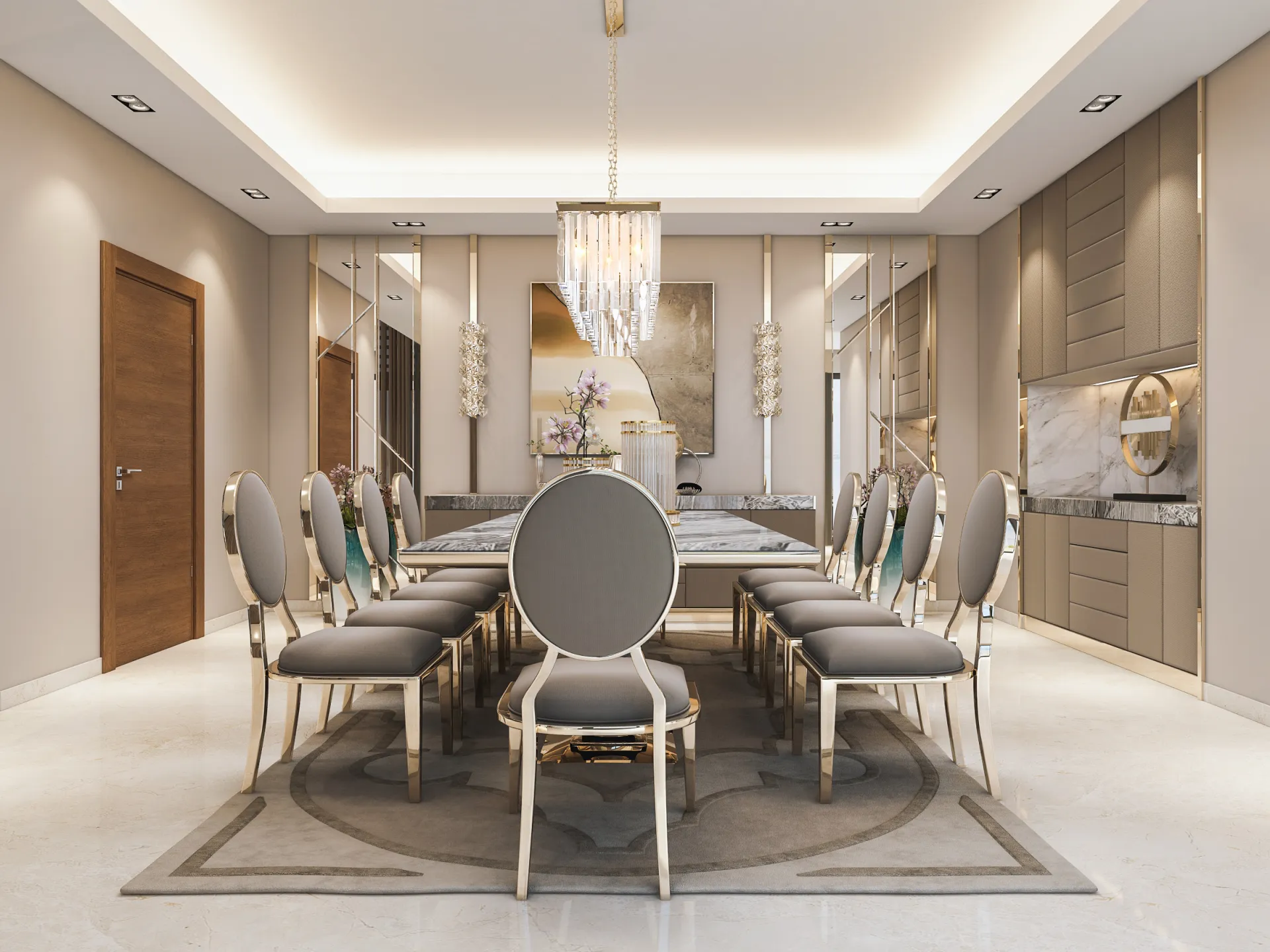 Amazing Dining Room Design For Luxury Villa
