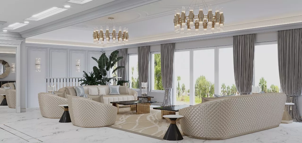 Luxury Sitting Room Interior Details