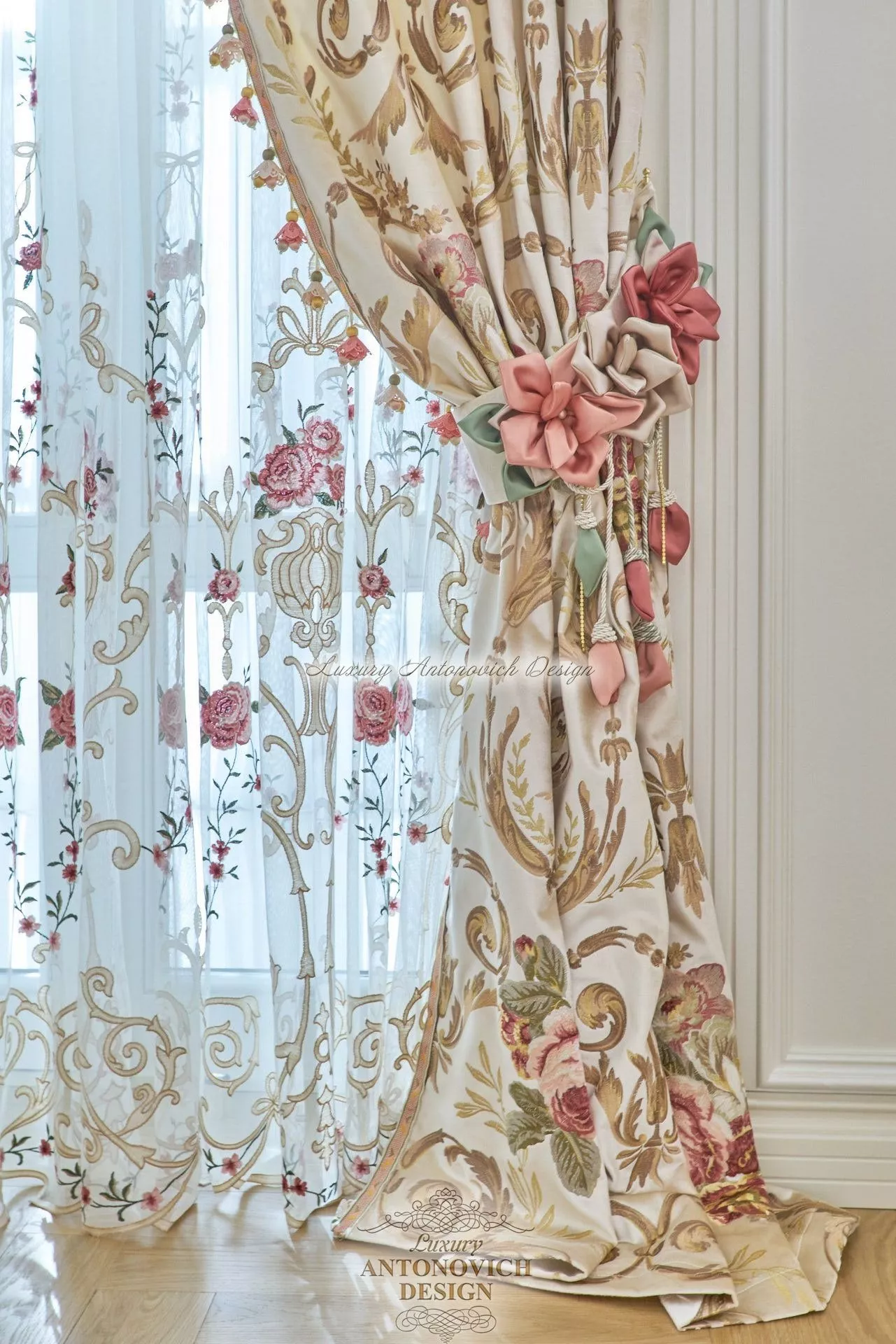 Floral Window Curtains