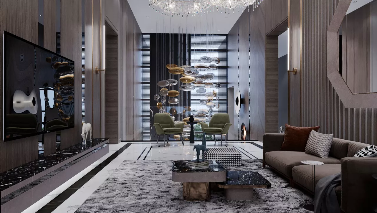 ULTRA-MODERN LIVING ROOM INTERIOR DESIGN