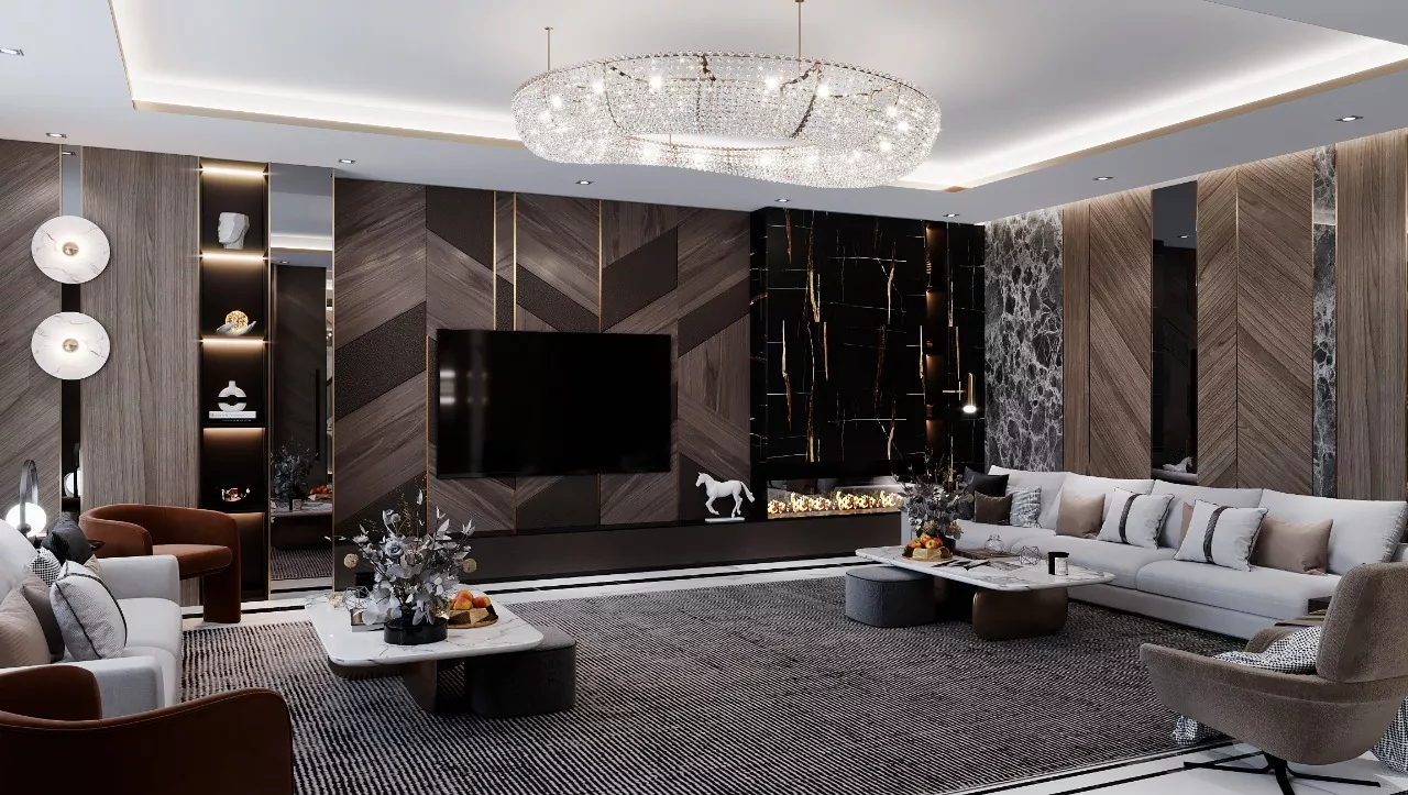 LUXURY-MODERN LIVING ROOM