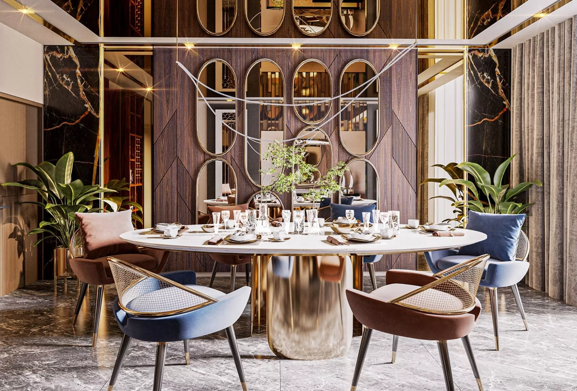 UAE's Magnificent Dining Room Interior Design