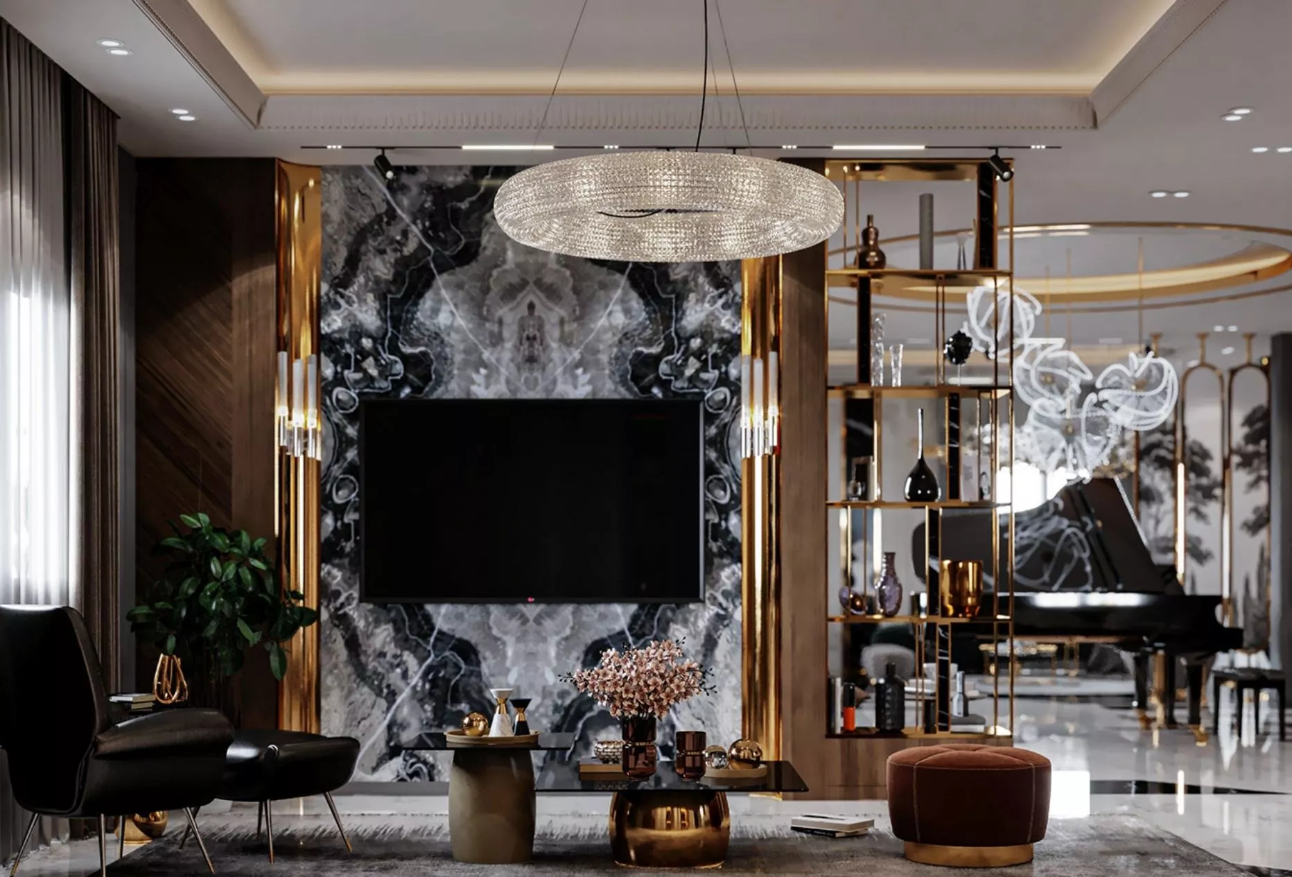 Luxury Furniture for an Elegant Living Room Interior Design