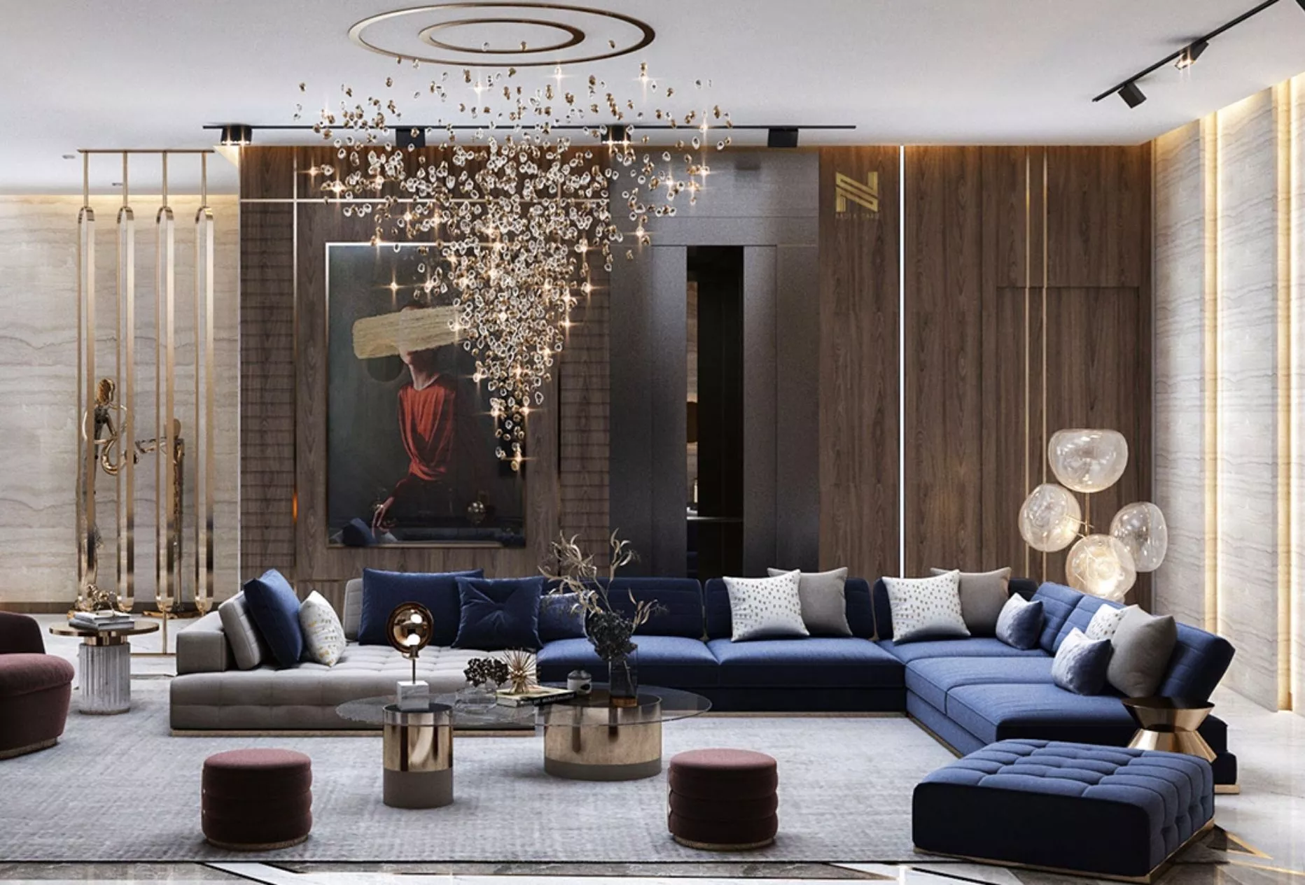 Beautiful Family Sitting Room in Dubai